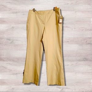 NWT Size 14 Tan Merona Taylor 2 way stretch Khaki Pant
